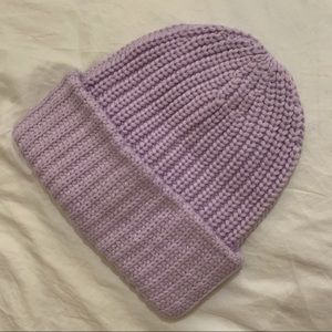super plush purple pastel knit beanie 💜